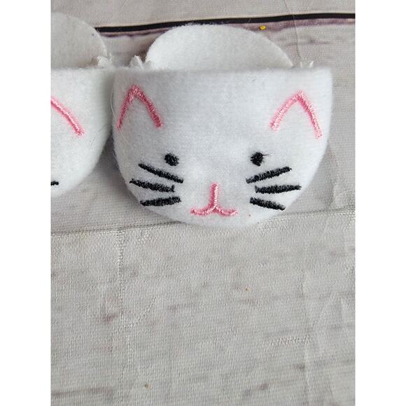 White Kitty Cat Doll Slippers - Picture 3 of 8